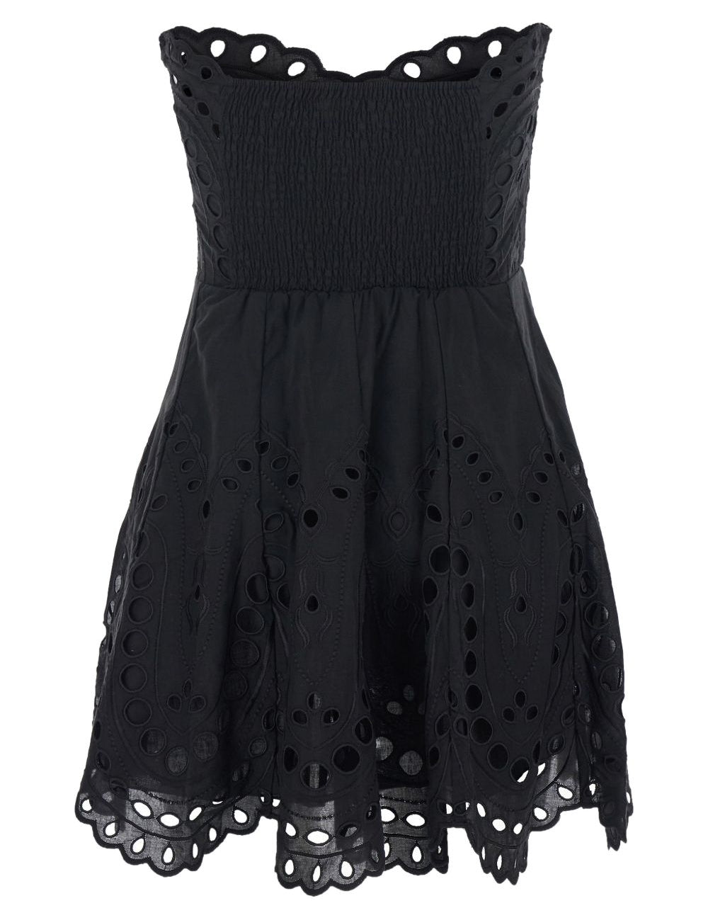Mini abito bail con dettagli in pizzo in nero Charo ruiz ibiza 1989 - donna 