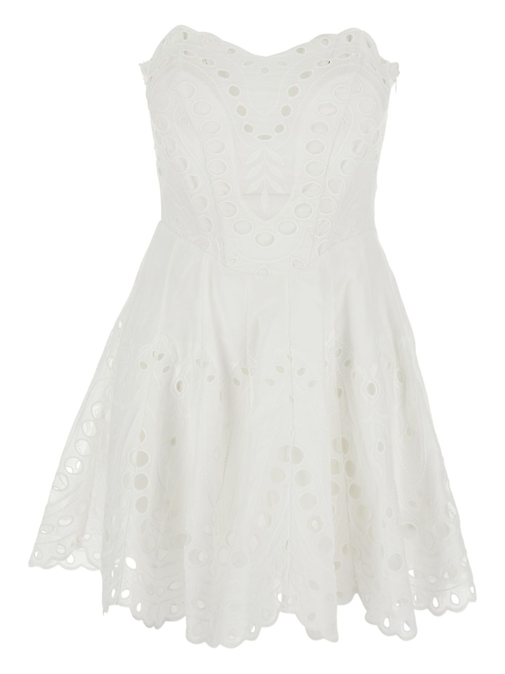 Mini abito bail con dettagli in pizzo in bianco Charo ruiz ibiza 1989 - donna 