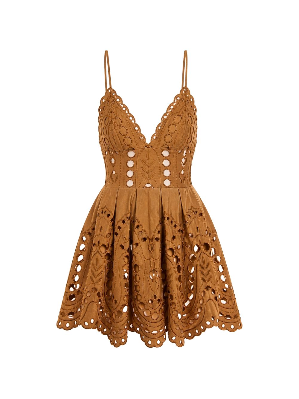 Abito corto nix in marrone charo ruiz - donna 