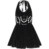 Abito corto sandlight in nero charo ruiz - donna 