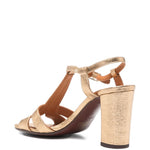 Sandali con tacco alto in oro Chie mihara - donna 