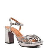 Sandali con tacco alto in argento Chie mihara - donna 