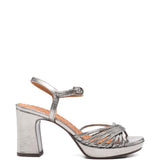 Sandali con tacco alto in argento Chie mihara - donna 