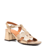 Sandali con tacco alto in oro Chie mihara - donna 
