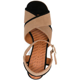 Sandali con cinturini incrociati in beige Chie mihara - donna 