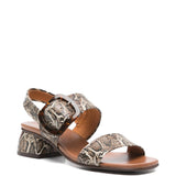 Sandali con stampa serpente e fibbia in marrone Chie mihara - donna 