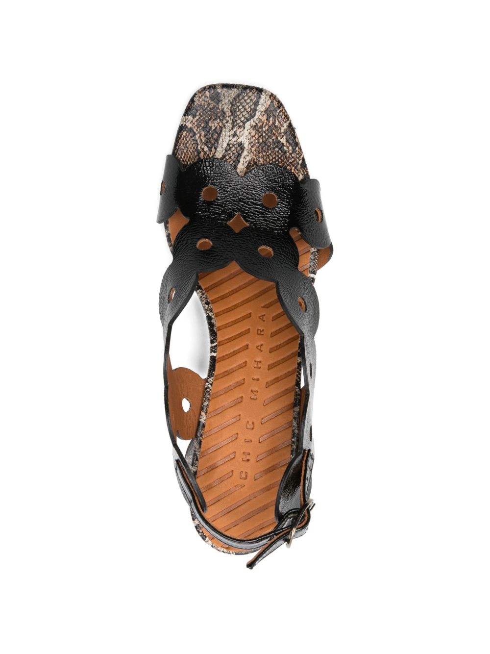 Sandali a smerlo in nero Chie mihara - donna 