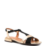 Sandali con cinturino in nero e oro Chie mihara - donna 