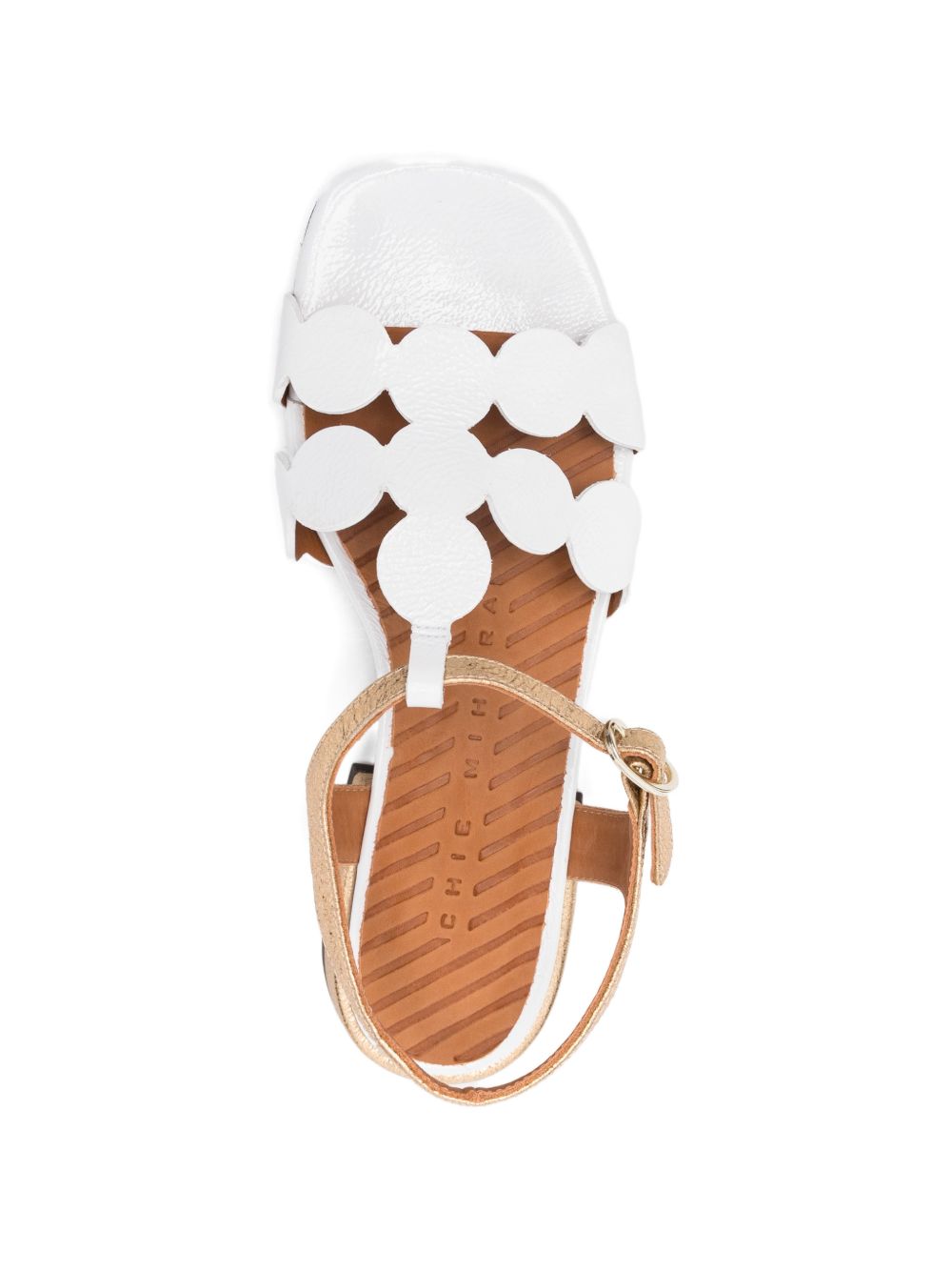 Sandali con cinturino in bianco e oro Chie mihara - donna 