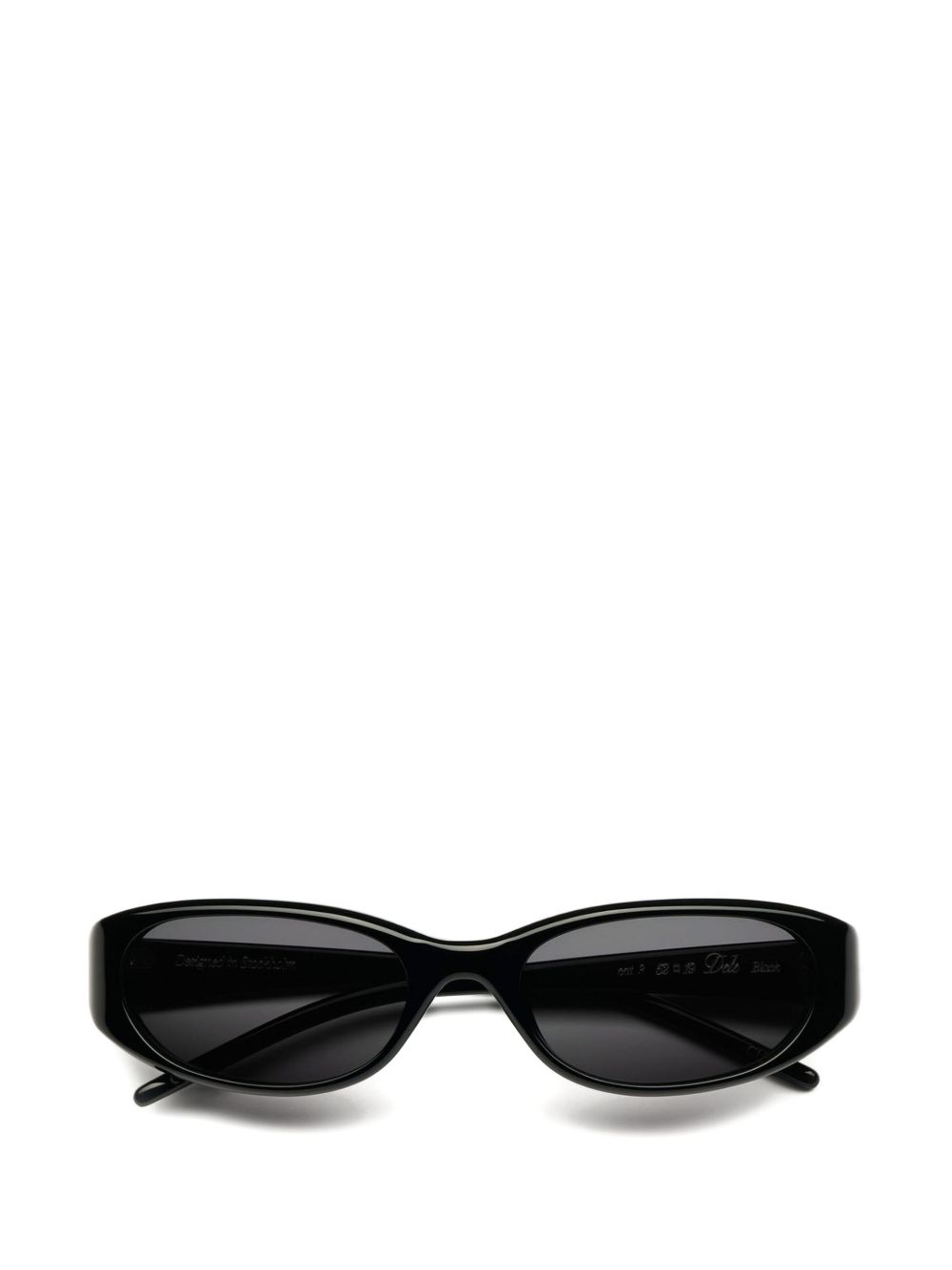 Occhiali da sole dele con montatura ovale in nero Chimi - unisex 