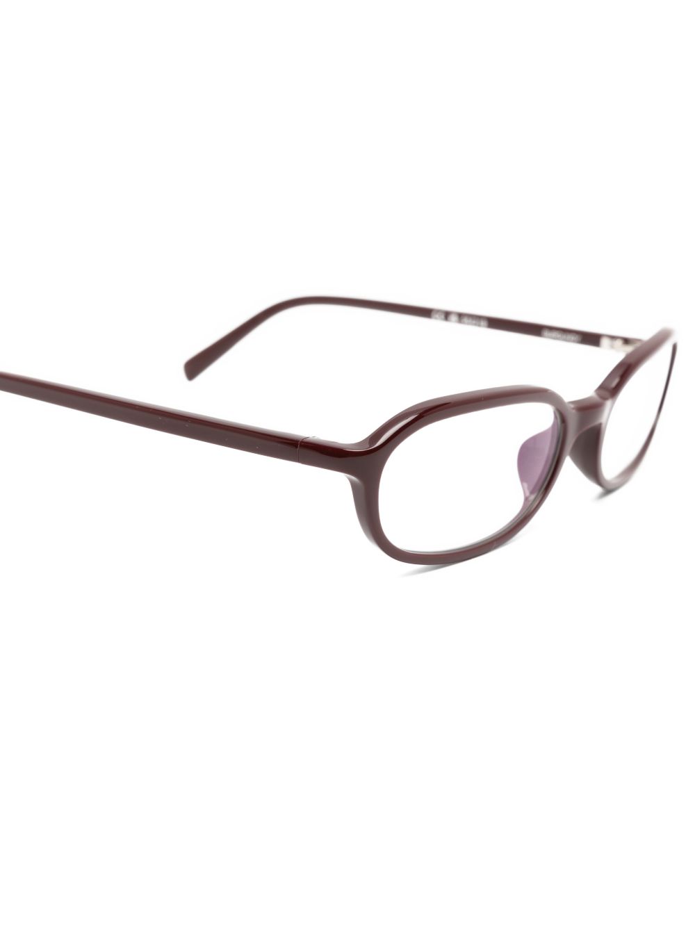 Occhiali edith con montatura ovale in borgogna Chimi - unisex 