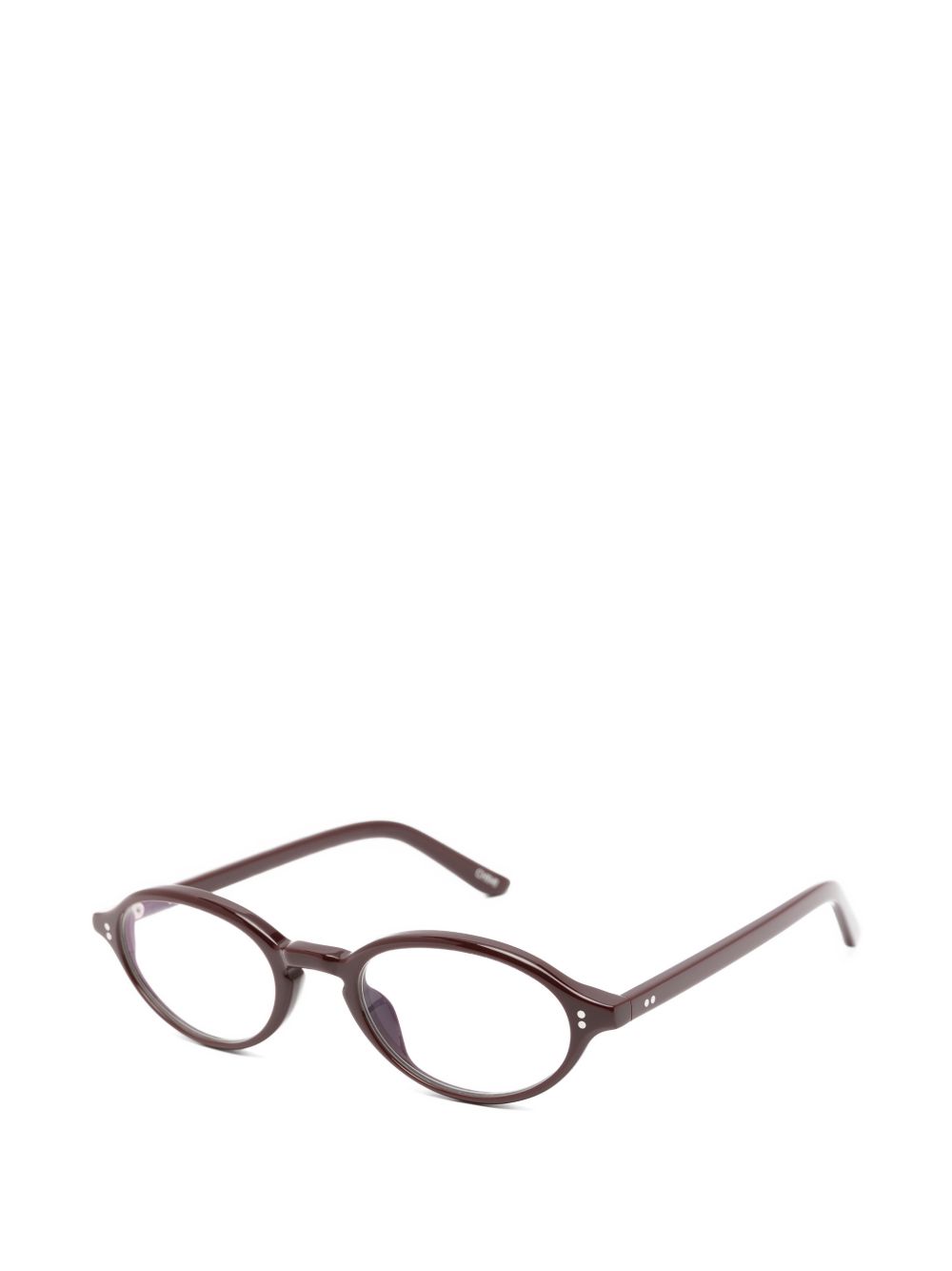 Occhiali Lex con montatura ovale in borgogna Chimi - unisex 