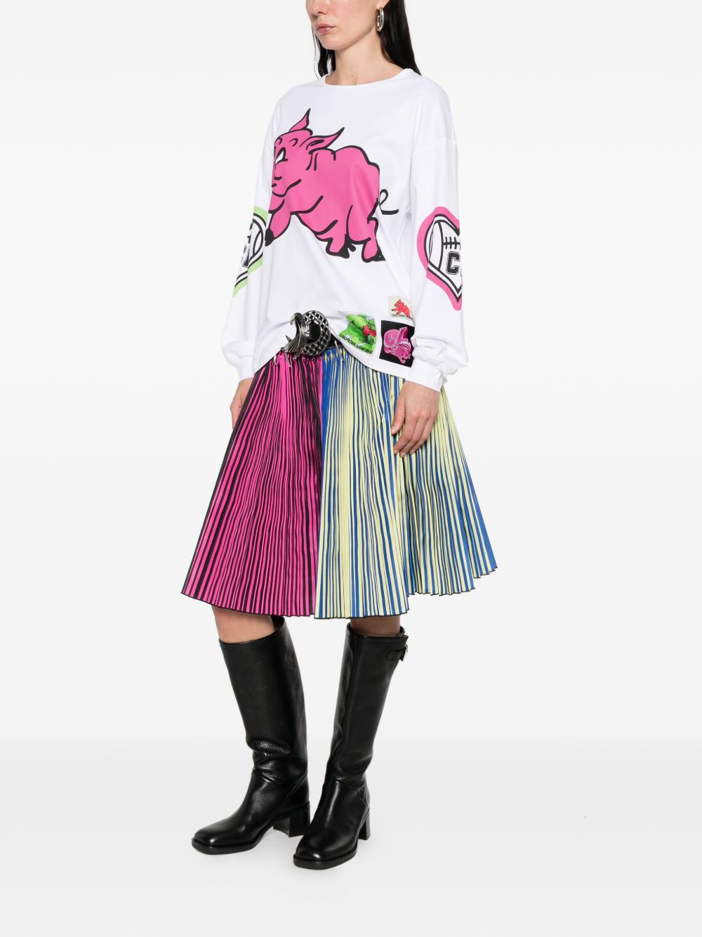 T-shirt con stampa multicolore Chopova Lowena - donna 