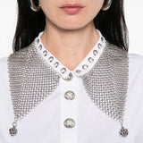 Camicia Titan in argento e bianco Chopova Lowena - donna 