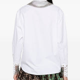 Camicia Titan in argento e bianco Chopova Lowena - donna 