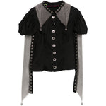 Blusa Titan in argento e nero Chopova Lowena - donna 