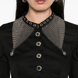 Blusa Titan in argento e nero Chopova Lowena - donna 