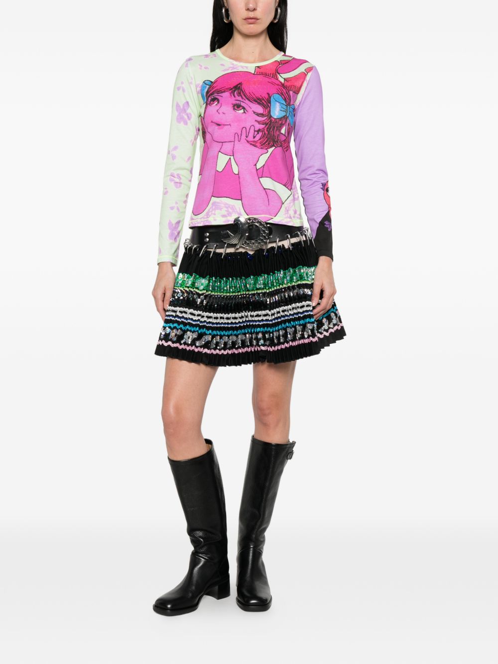T-shirt con stampa multicolore Chopova Lowena - donna 