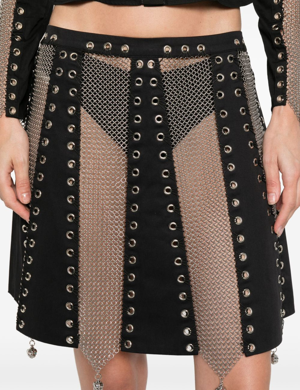 Gonna mini Titan in nero Chopova Lowena - donna 