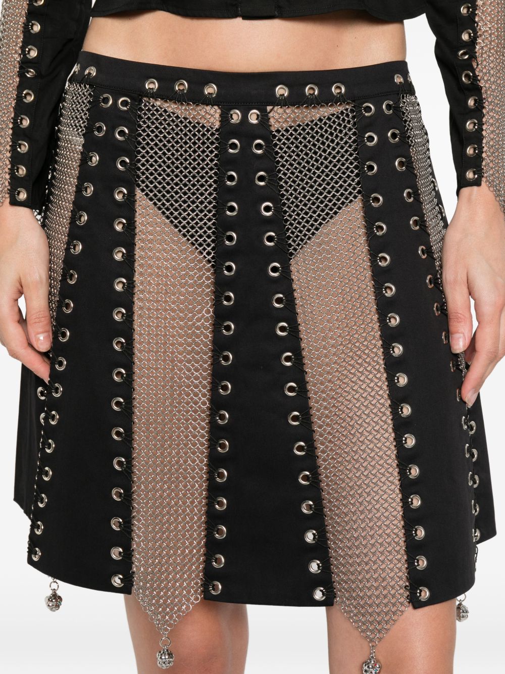Gonna mini Titan in nero Chopova Lowena - donna 