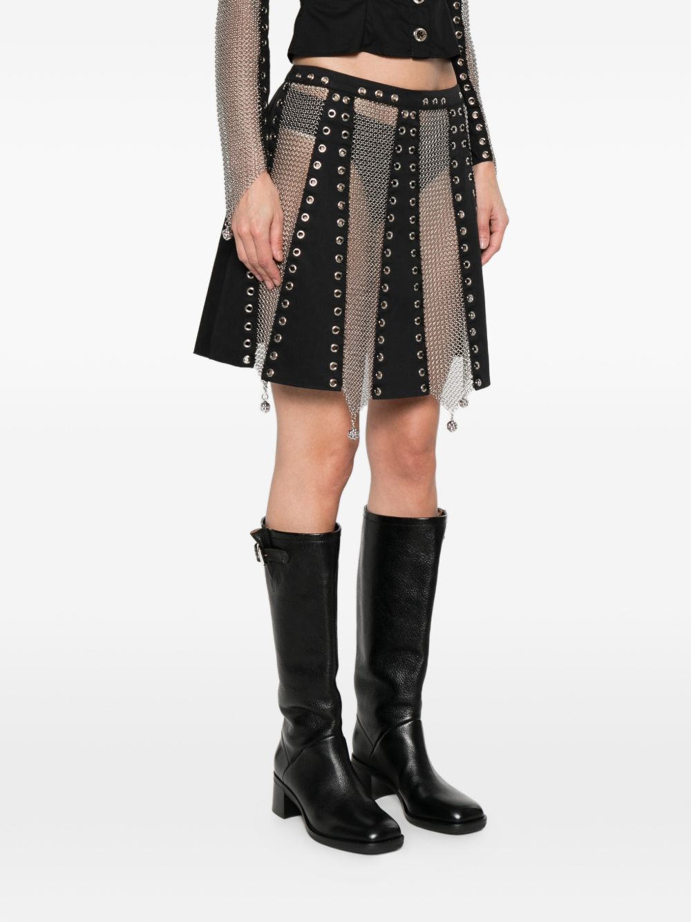 Gonna mini Titan in nero Chopova Lowena - donna 