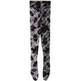 Collant a quadri floreali picnic  in nero Chopova lowena - donna 