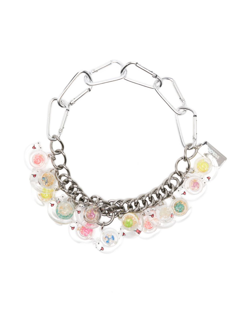 Collana con ciondoli a forma di lumaca in argento Chopova lowena - donna 