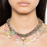 Collana con ciondoli a forma di lumaca in argento Chopova lowena - donna 
