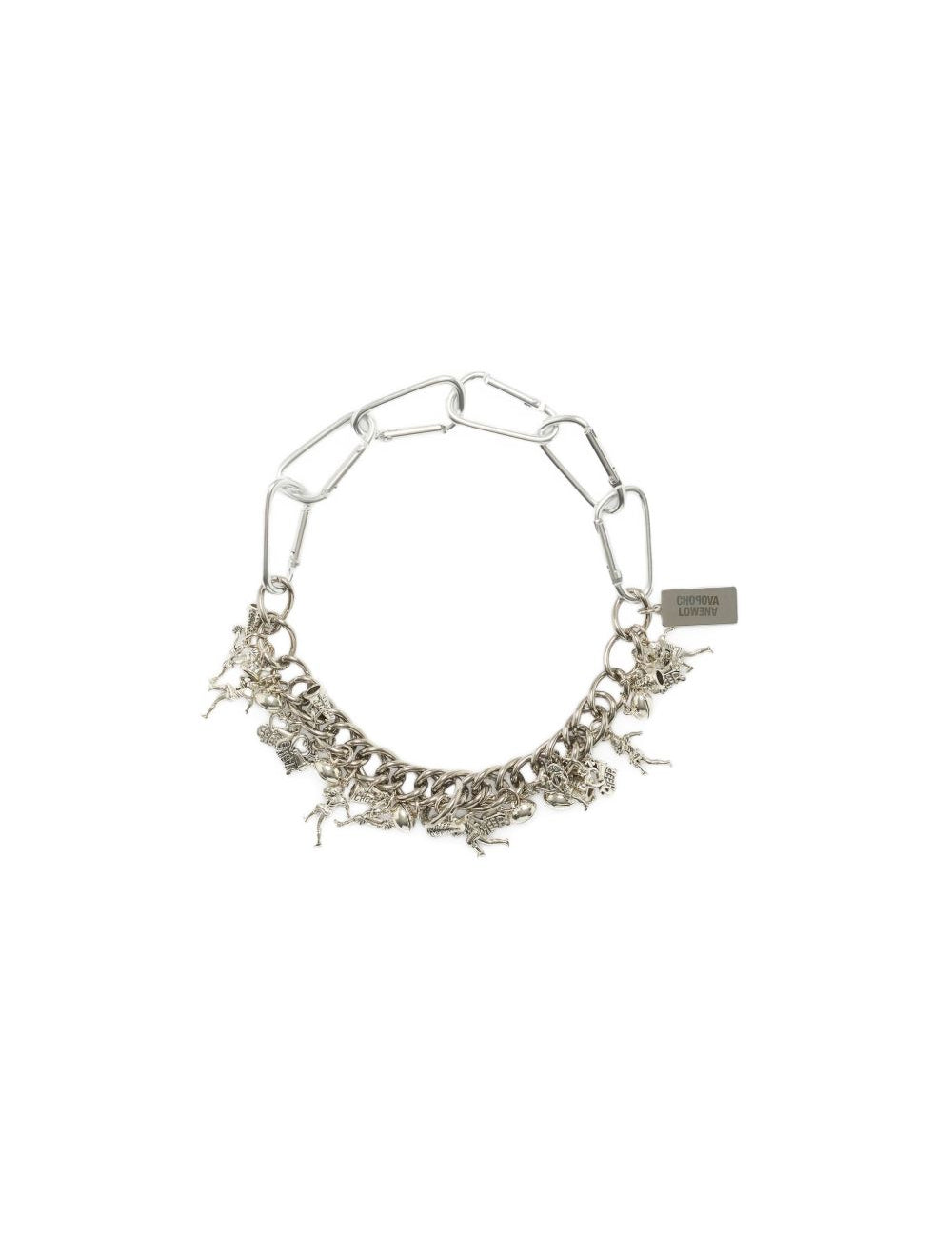 Collana con moschettone per tifosi sportivi in argento Chopova lowena - donna 