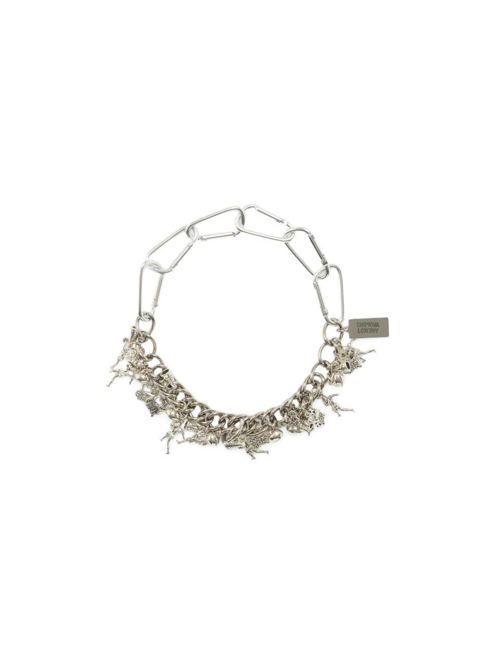 Collana con moschettone per tifosi sportivi in argento Chopova lowena - donna 