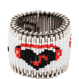 Braccialetto con perline in bianco Chopova lowena - donna 
