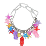 Collana con ciondoli a stella multicolore Chopova lowena - donna 