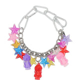Collana con ciondoli a stella multicolore Chopova lowena - donna 