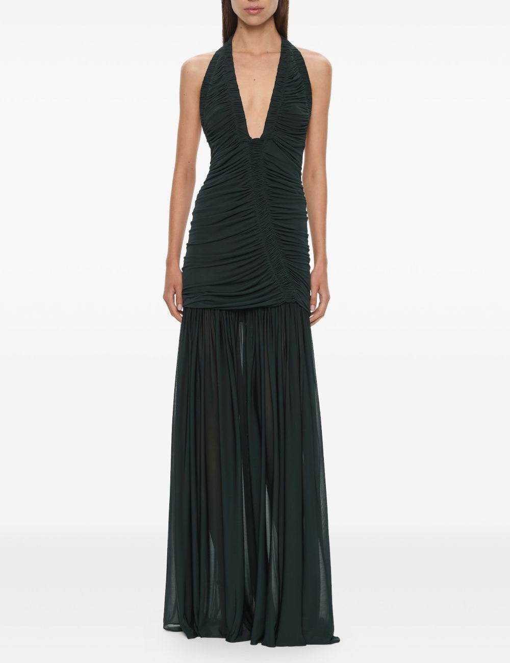 Abito orion con ruches in nero Christopher esber - donna 