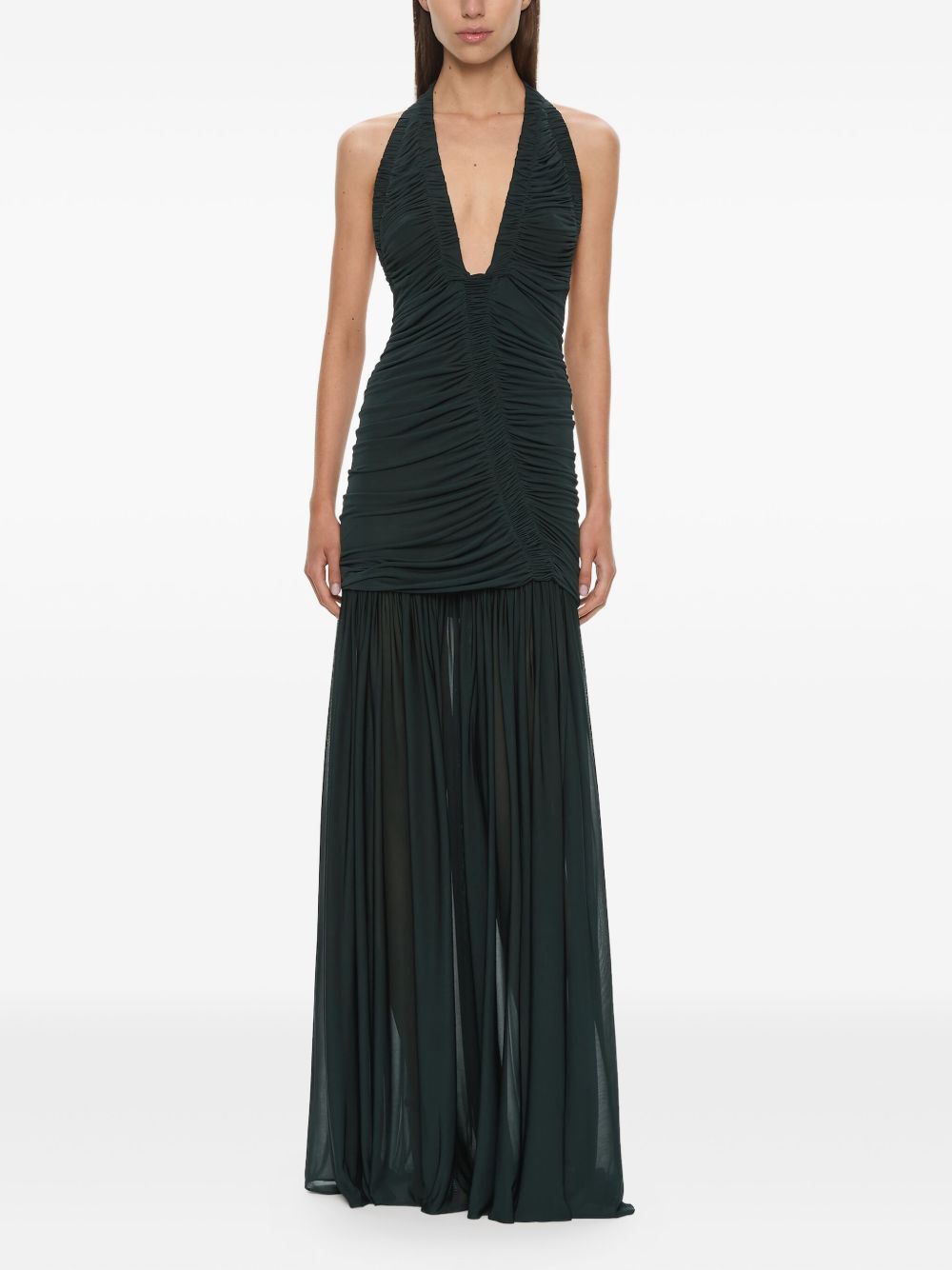 Abito orion con ruches in nero Christopher esber - donna 