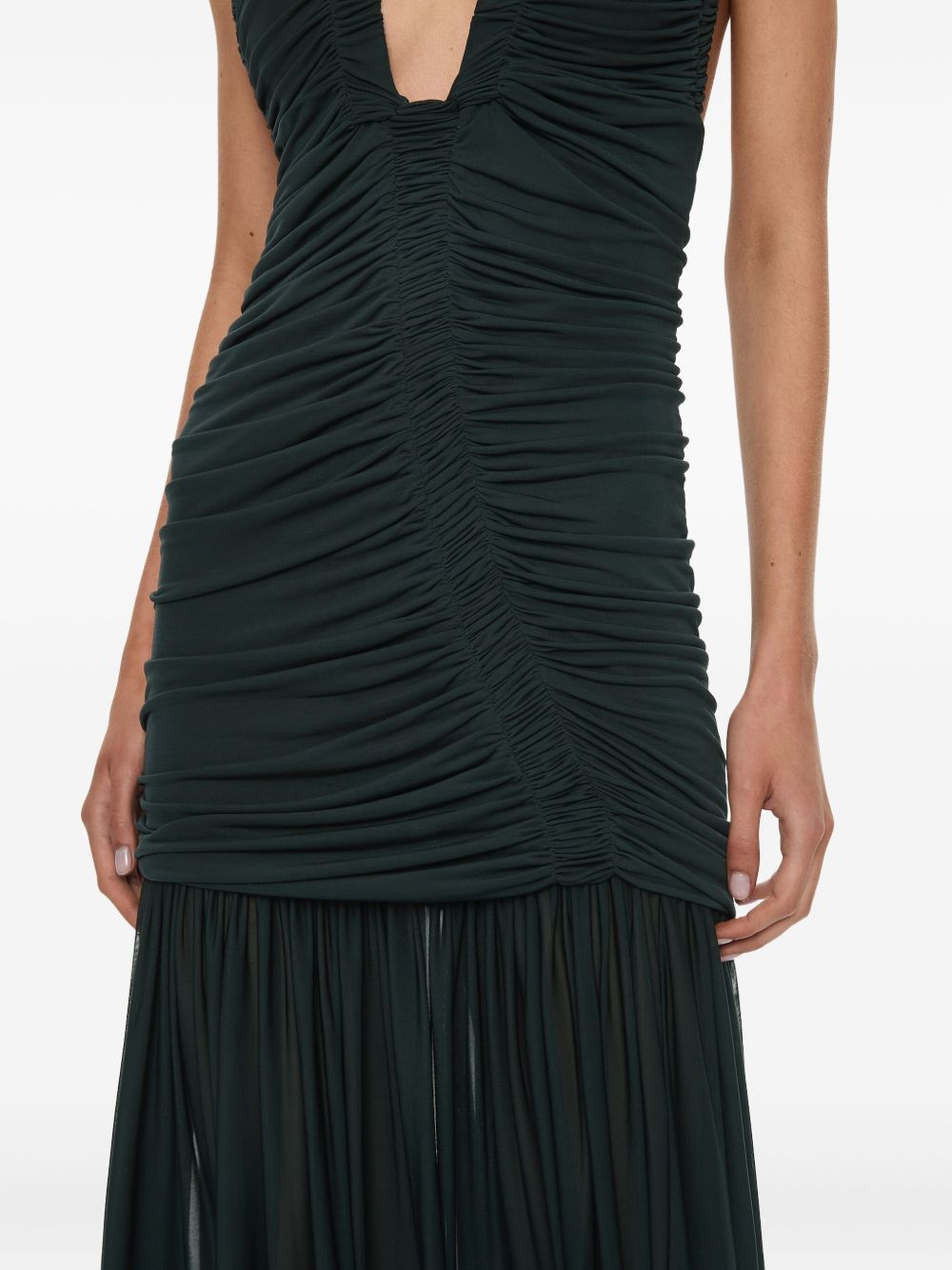Abito orion con ruches in nero Christopher esber - donna 