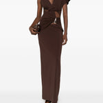 Abito con pendente in marrone Christopher Esber - donna 