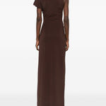 Abito con pendente in marrone Christopher Esber - donna 