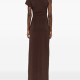 Abito con pendente in marrone Christopher Esber - donna 