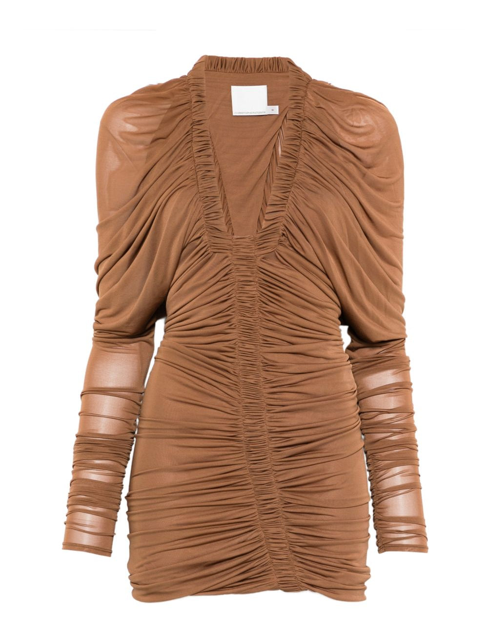 Abito mini a maniche lunghe orion in beige Christopher esber - donna 