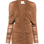 Abito mini a maniche lunghe orion in beige Christopher esber - donna 