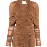 Abito mini a maniche lunghe orion in beige Christopher esber - donna 