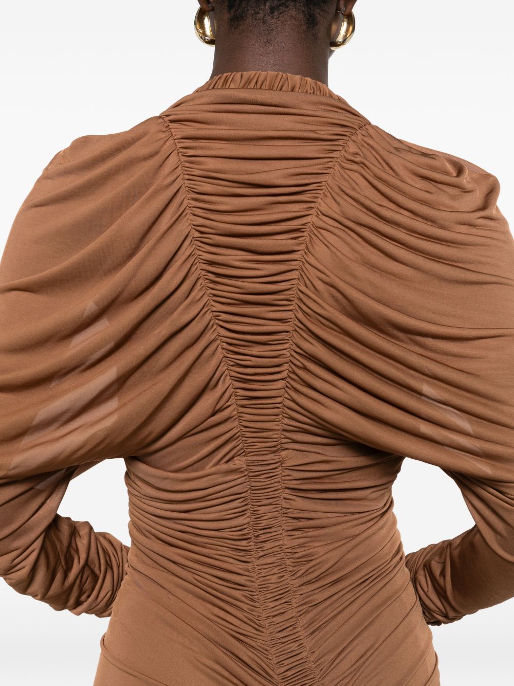 Abito mini a maniche lunghe orion in beige Christopher esber - donna 