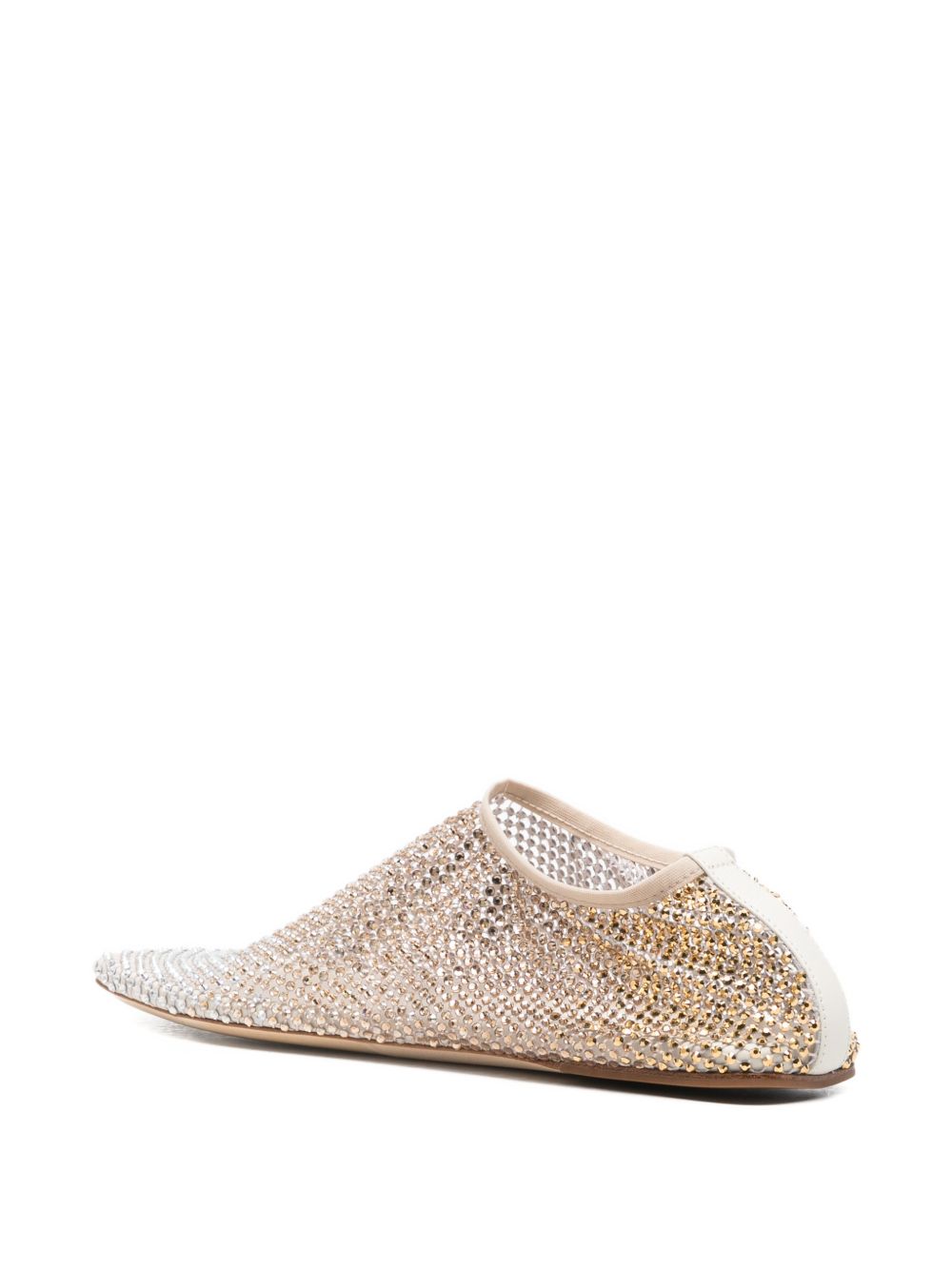 Ballerine con cristalli minette in beige Christopher esber - donna 