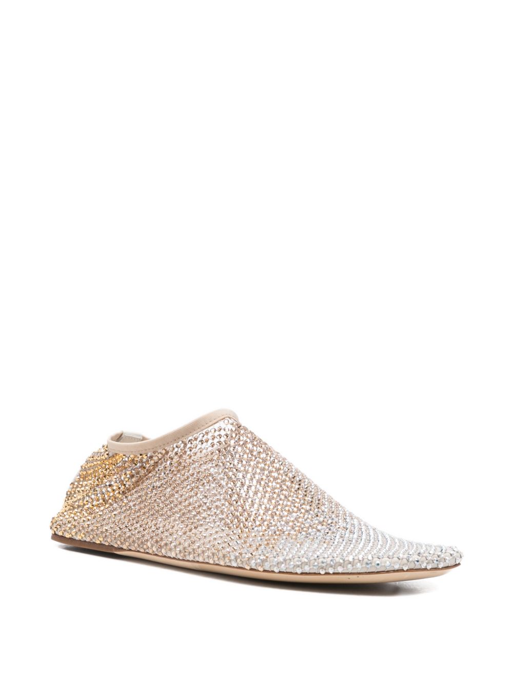 Ballerine con cristalli minette in beige Christopher esber - donna 
