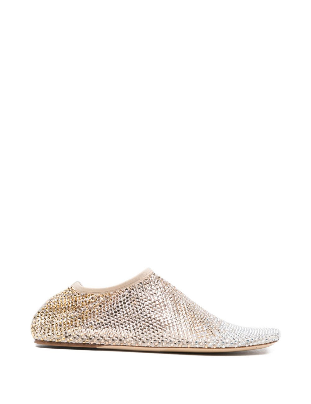 Ballerine con cristalli minette in beige Christopher esber - donna 