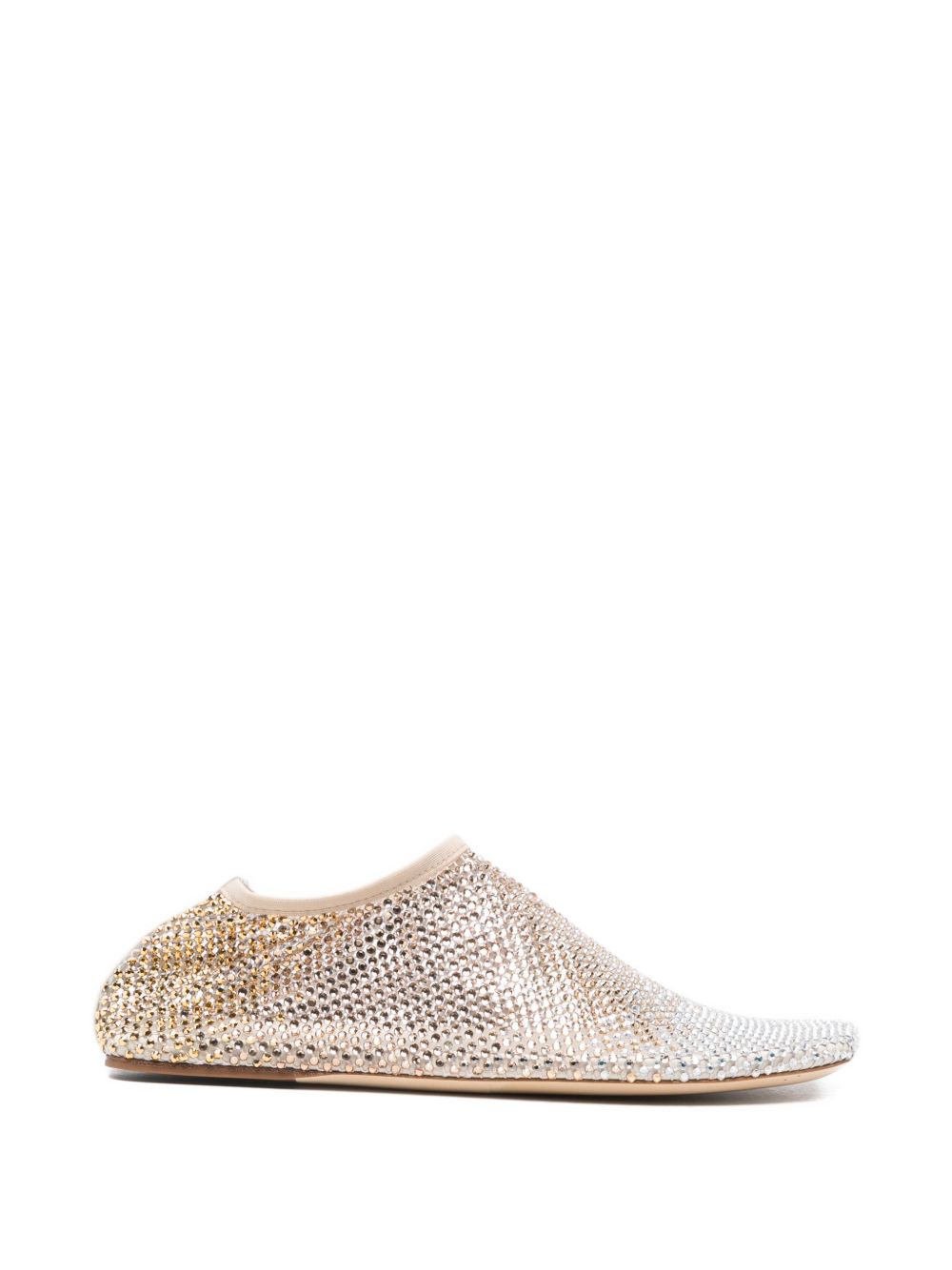 Ballerine con cristalli minette in beige Christopher esber - donna 