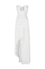 Christopher Esber women's asymmetrical strapless dress in white