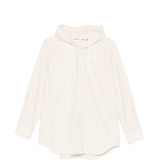 Camicia con cappuccio in avorio Comme des garcons - donna 
