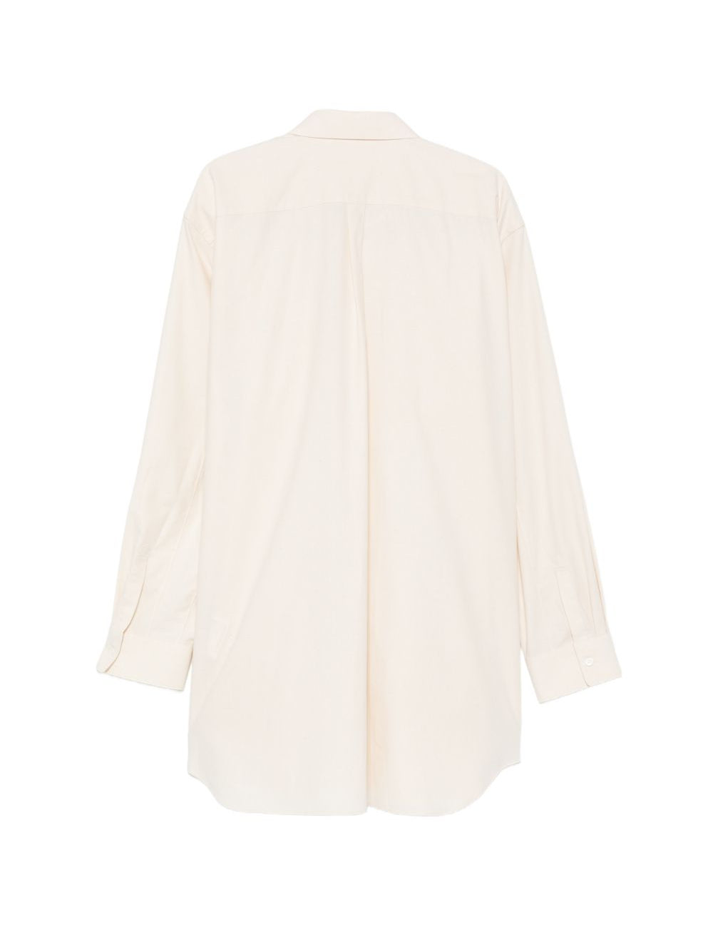 Camicia lunga in cotone a quattro tasche in avorio Comme des garcons - donna 